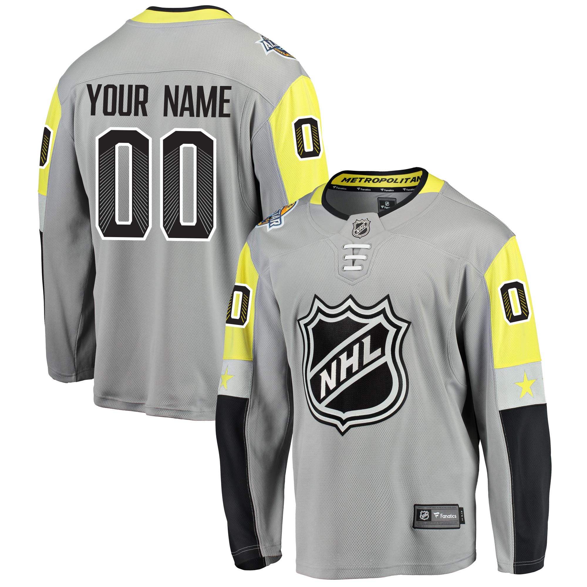 Mens NHL Metropolitan Division All Star Fanatics Branded Breakaway Jersey Customised